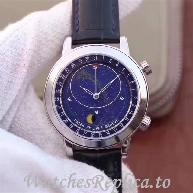 Patek Philippe Replica Complications 6102 Leather strap 44MM - WatchesReplica.is