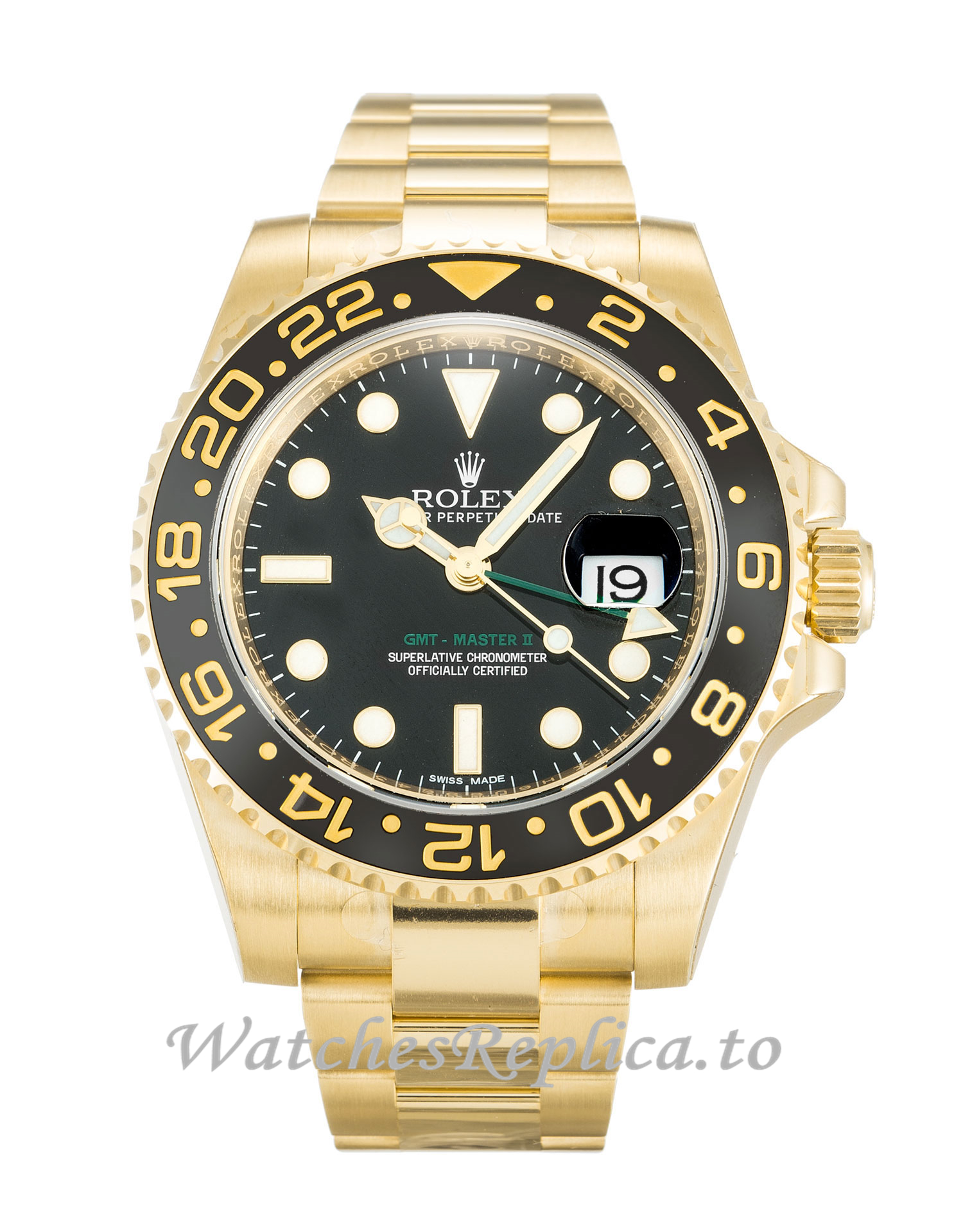Rolex GMT Master II Black Dial 116718 LN - WatchesReplica.is