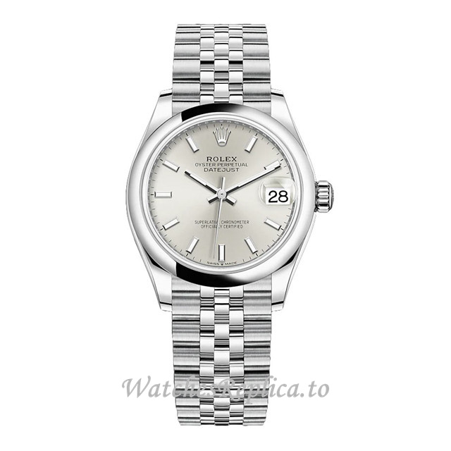 Replica Rolex Datejust m278240-0006 31MM Stainless Steel strap Ladies Watch - WatchesReplica.is