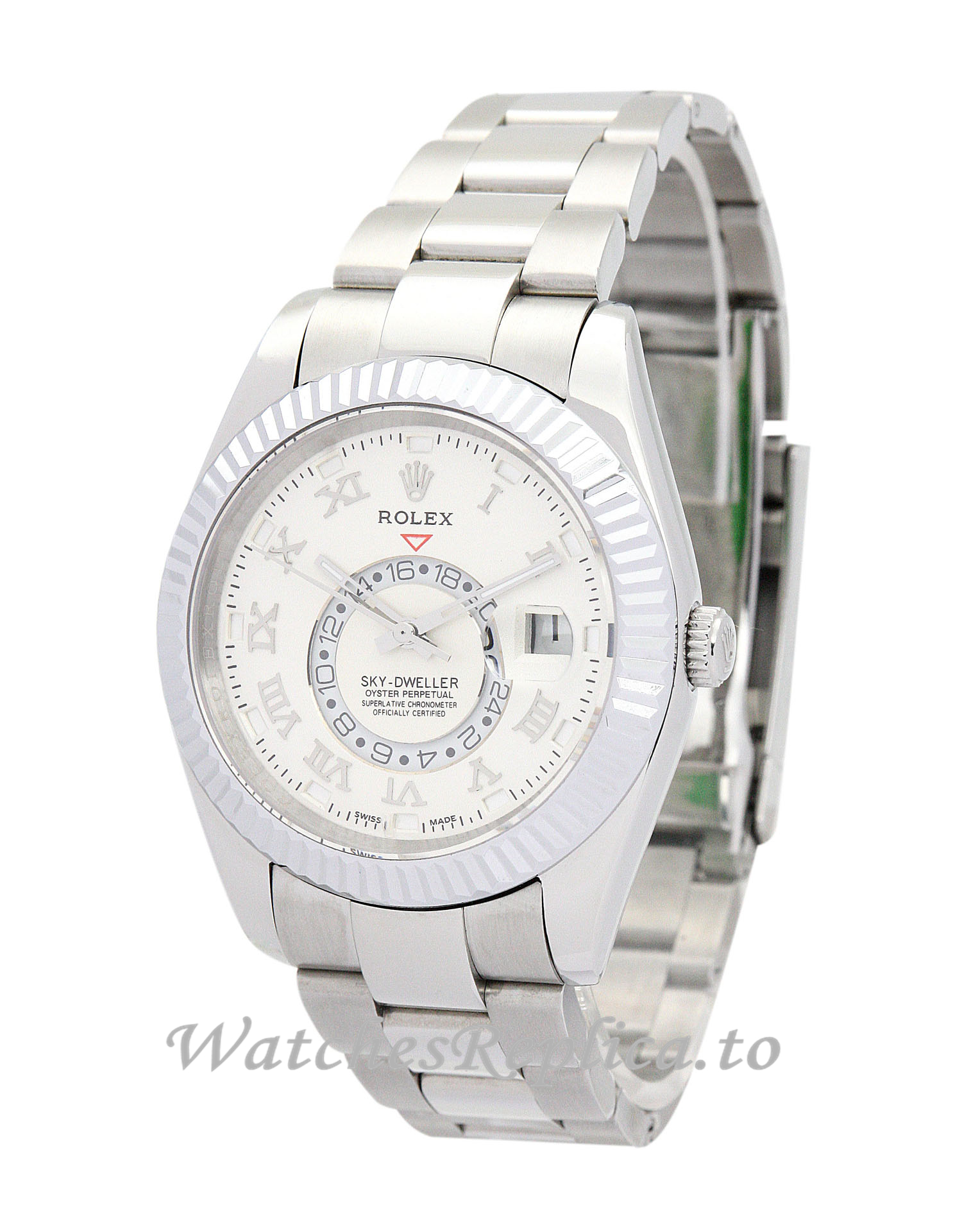 Rolex Sky Dweller White Dial 326938 42MM - WatchesReplica.is