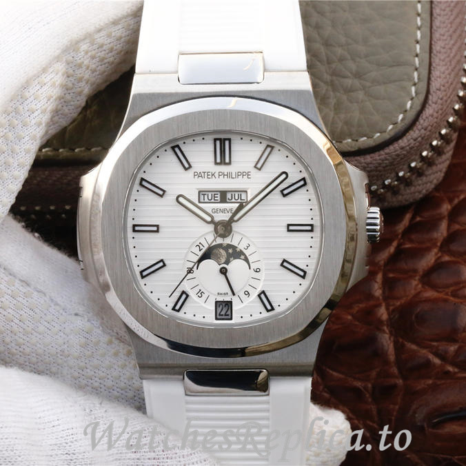 Patek Philippe Replica Nautilus 5726 Rubber strap 40.5MM - WatchesReplica.is