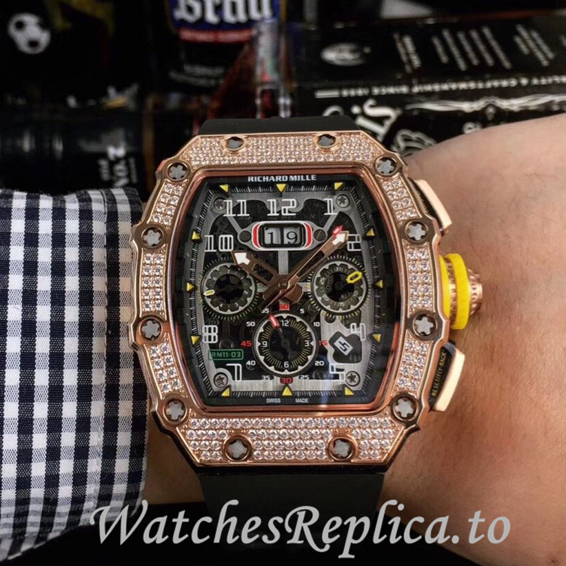Richard Mille Replica RM11-03 Rubber strap 50MM - WatchesReplica.is