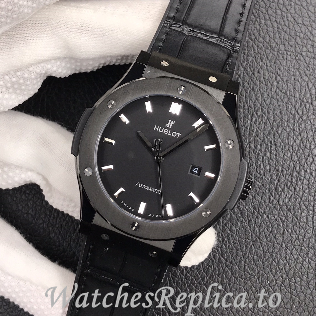 Hublot Replica Classic Fusion Series Leather strap 45MM - WatchesReplica.is