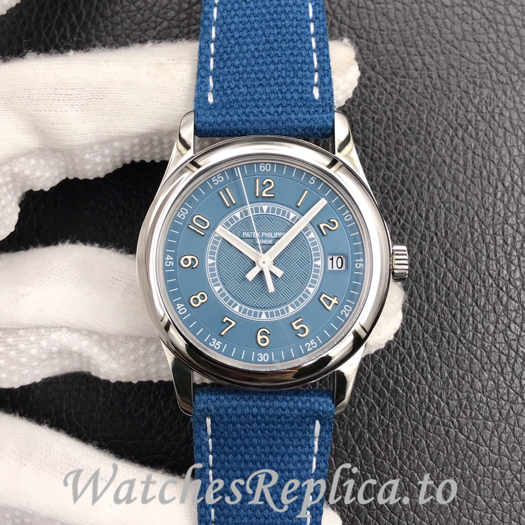 Patek Philippe Replica 6007A-001 Canvas strap 40MM - WatchesReplica.is