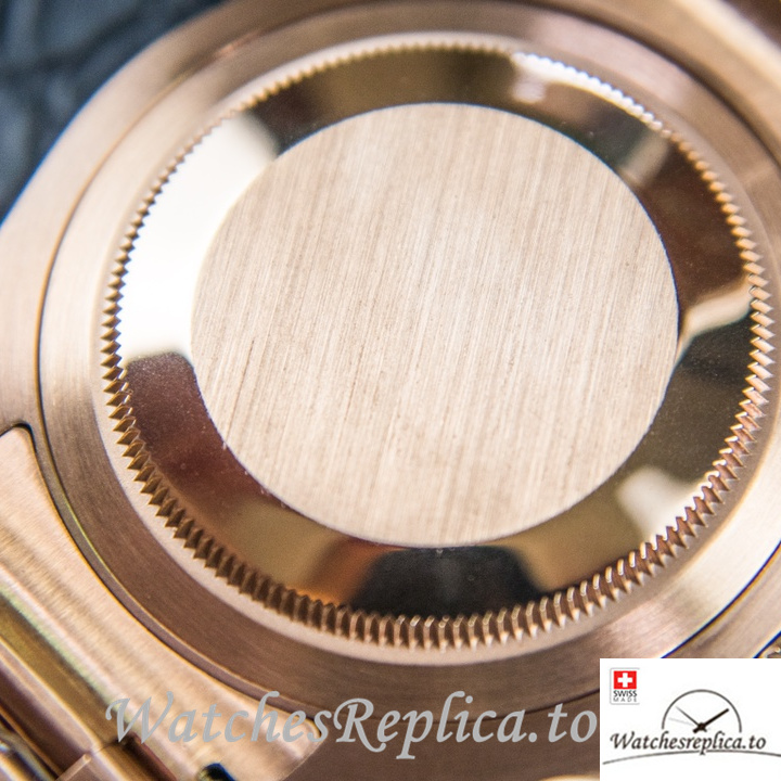 Swiss Rolex GMT-Master Replica 126716 Rose Gold strap 40MM - WatchesReplica.is