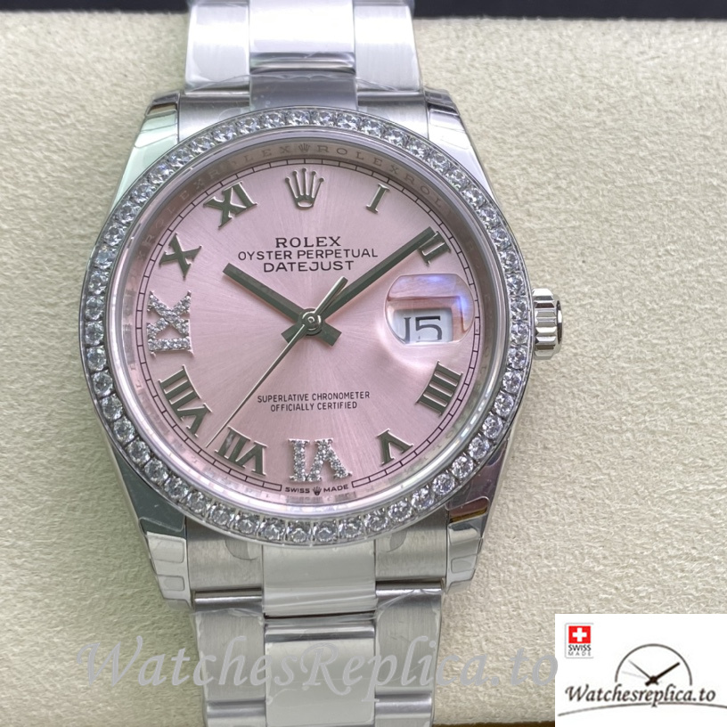 Swiss Rolex Datejust Replica 126233 Stainless steel strap 36MM - WatchesReplica.is