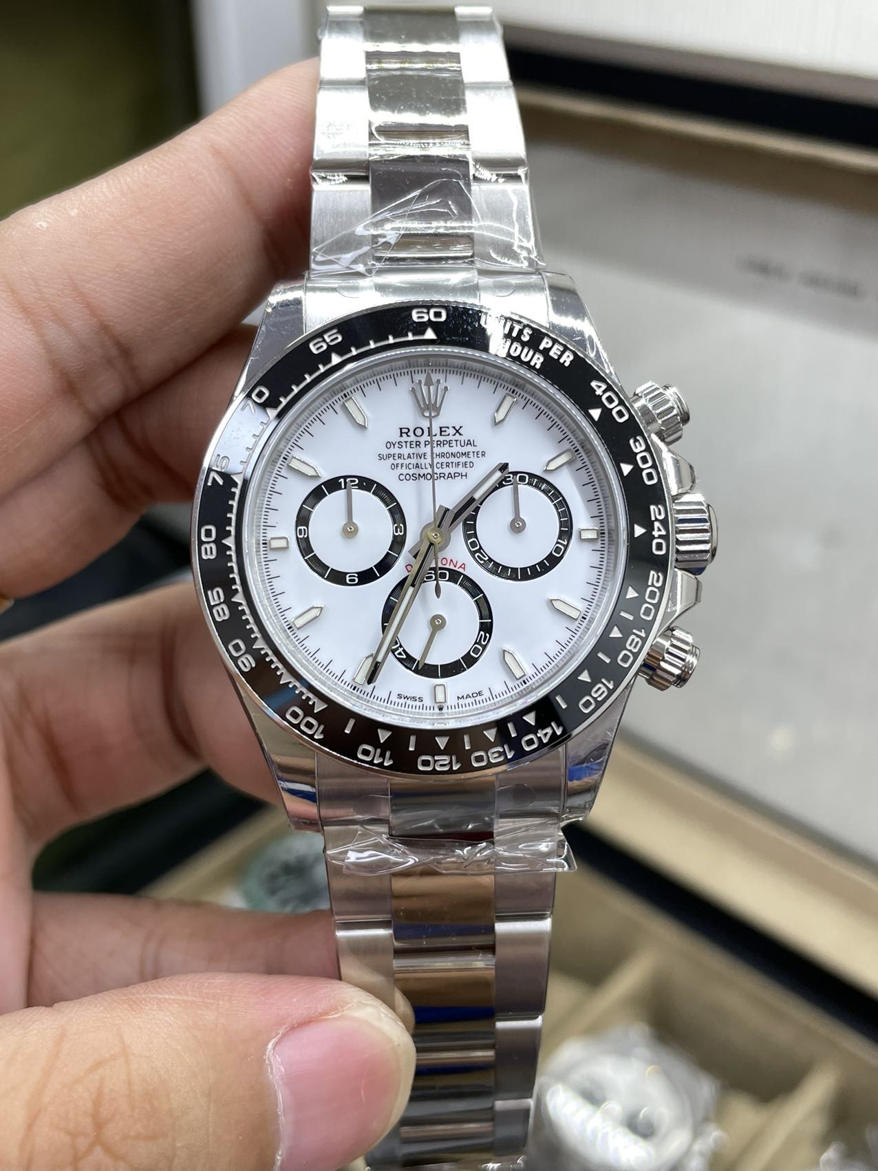 Rolex Cosmograph Daytona Replica 116500LN-0001 White Dial Men's Watch 40mm - WatchesReplica.is