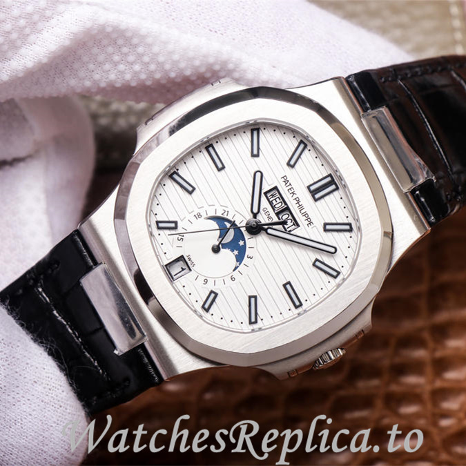 Patek Philippe Replica Nautilus 5726 Leather strap 40.5MM - WatchesReplica.is