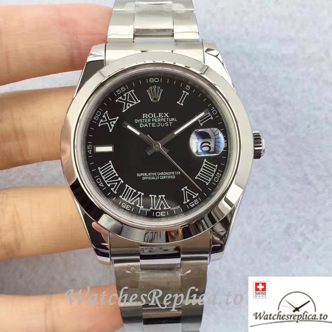 Swiss Rolex Datejust Replica 116300 Stainless steel strap 41MM - WatchesReplica.is