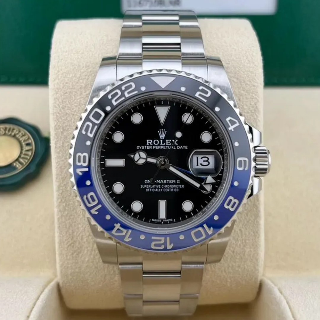 Replica Rolex GMT-Master II 116710BLNR-0002 Batman Men's Black Dial 40mm - WatchesReplica.is