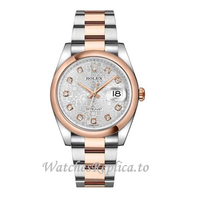 Replica Rolex Datejust 116201-26 36MM Stainless steel strap Mens Watch - WatchesReplica.is