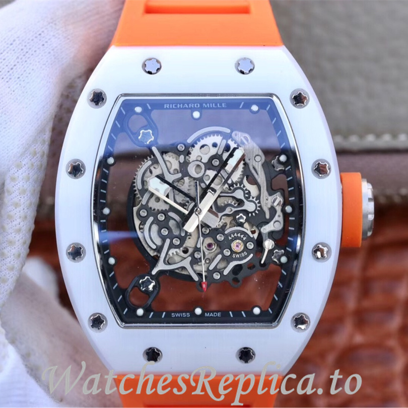 Richard Mille Replica RM055 Rubber strap 50MM - WatchesReplica.is