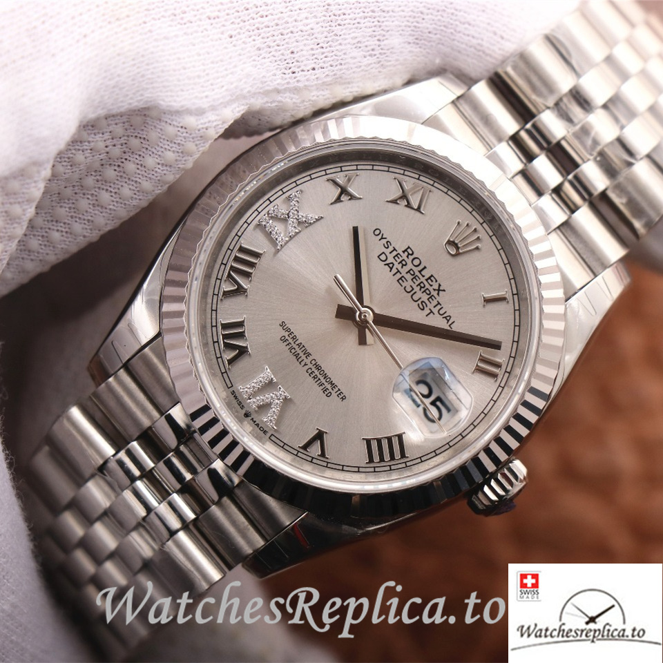 Swiss Rolex Datejust Replica 126233 Stainless steel strap 36MM - WatchesReplica.is
