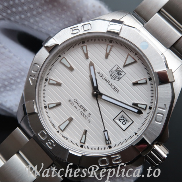 Tag Heuer Replica Aquaracer WAY2113.BA0928 Stainless steel strap 40.5MM - WatchesReplica.is