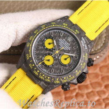 Swiss Rolex Daytona Replica 116588 Canvas strap 40MM - WatchesReplica.is