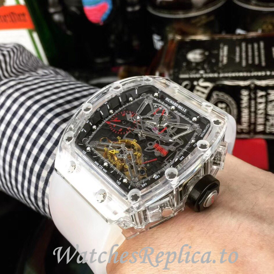 Richard Mille Replica RM011-FM Rubber strap 50MM - WatchesReplica.is