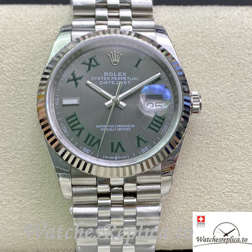 Swiss Rolex Datejust 126233 Replica Stainless steel strap 36MM - WatchesReplica.is