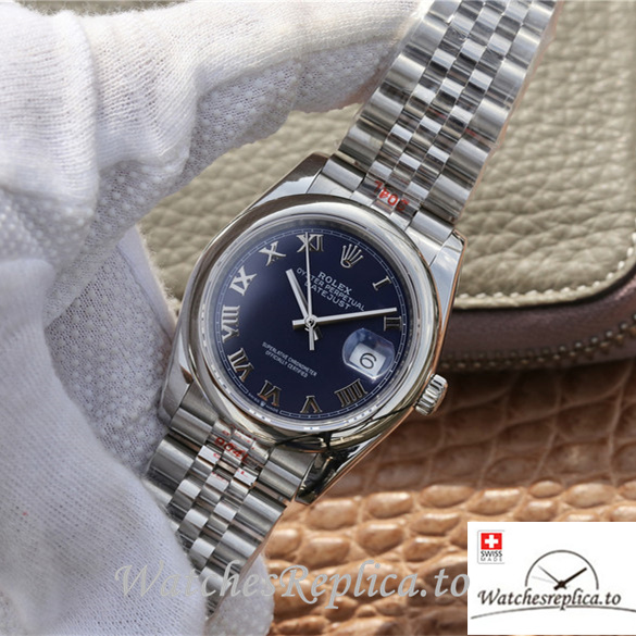 Swiss Rolex Datejust Replica 116200 Stainless steel strap 36MM - WatchesReplica.is