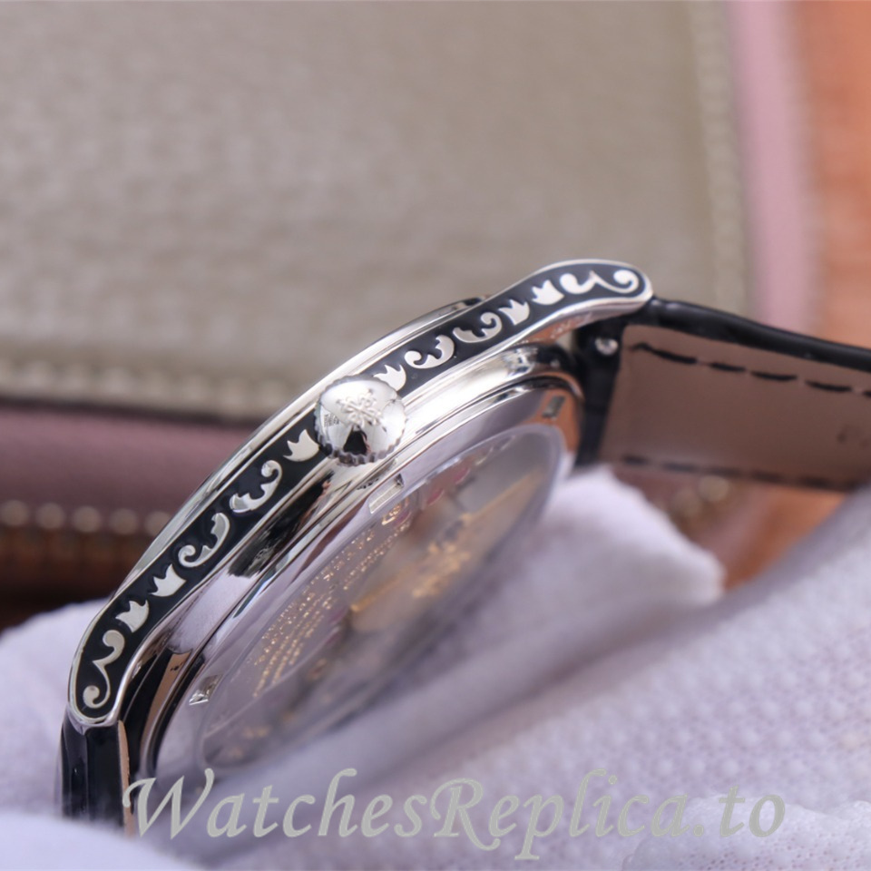 Patek Philippe Replica Calatrava 5088 Leather strap 38.6MM - WatchesReplica.is