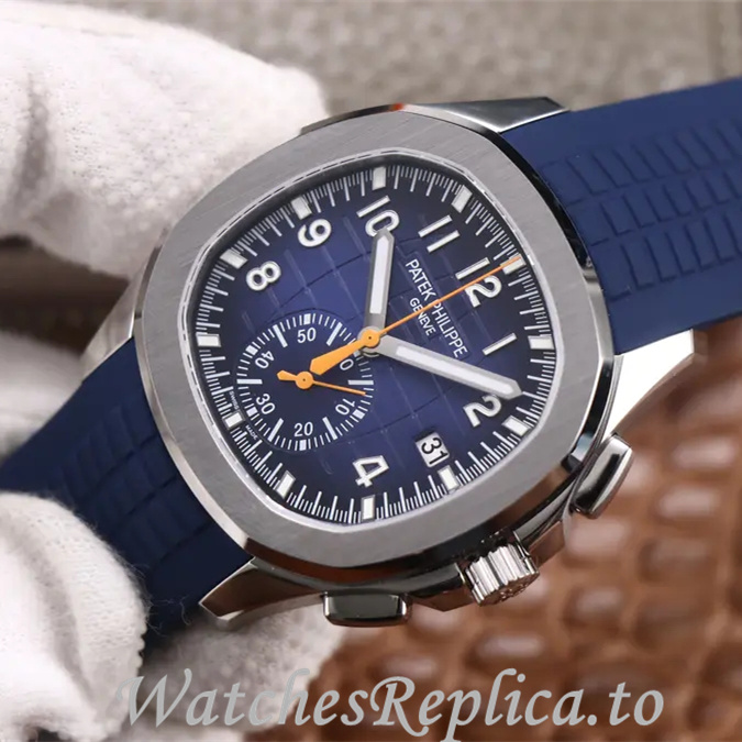 Patek Philippe Replica Aquanaut 5968A-001 Rubber strap 40MM - WatchesReplica.is