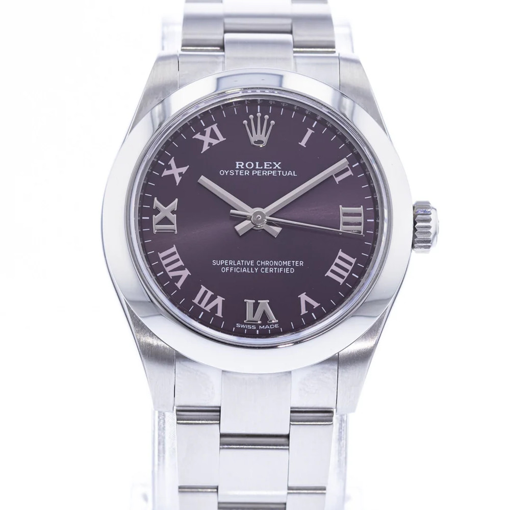 Rolex Oyster Perpetual Purple Dial 177200 31mm - WatchesReplica.is