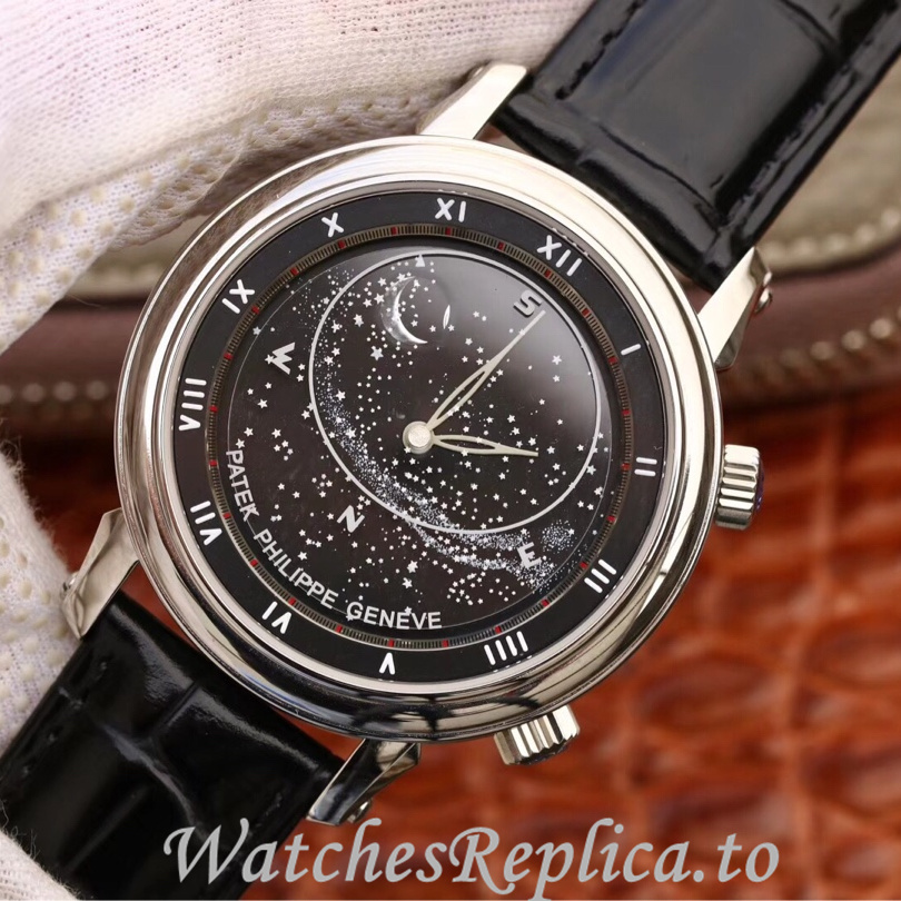 Patek Philippe Replica Complications 5102 Leather strap 43MM - WatchesReplica.is