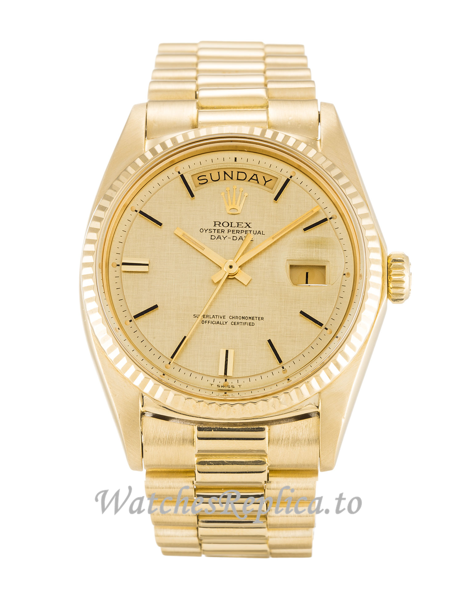 Rolex Day-Date Champagne Dia 1803 - WatchesReplica.is