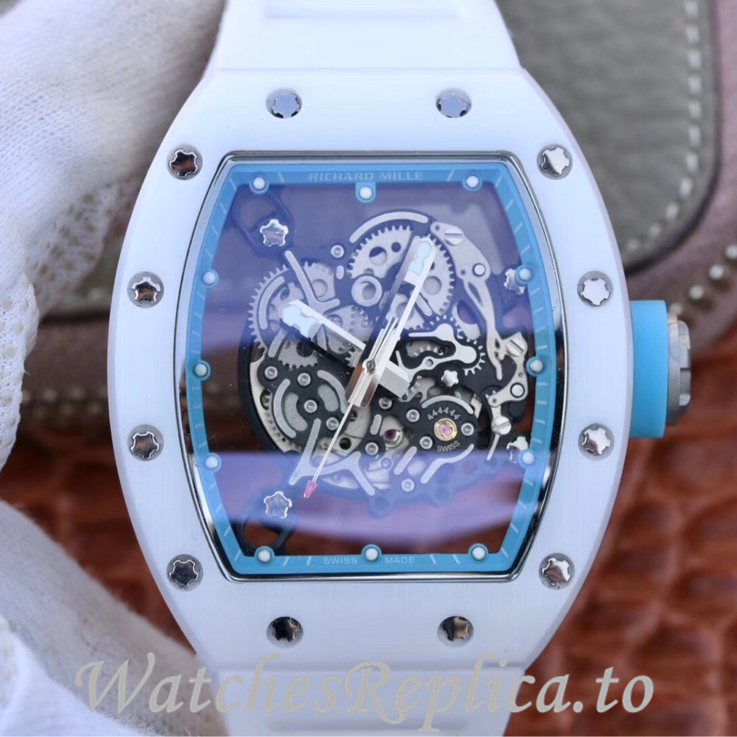 Richard Mille Replica RM055 Rubber strap 50MM - WatchesReplica.is