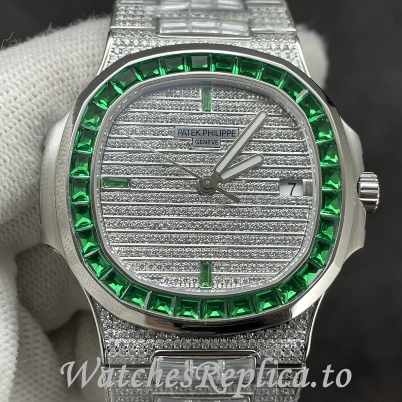Patek Philippe Replica Nautilus Stainless steel strap 40.5MM - WatchesReplica.is