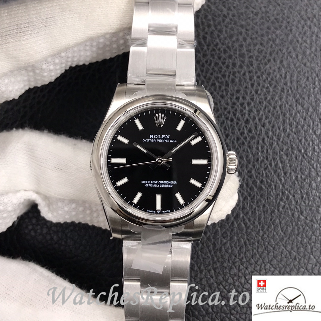 Swiss Rolex Oyster Perpetual Replica 277200 Stainless steel strap 31MM - WatchesReplica.is