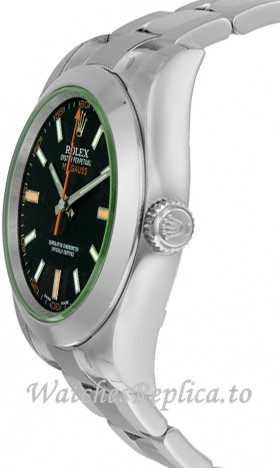Rolex Milgauss Replica 116400GV Black Dial - WatchesReplica.is