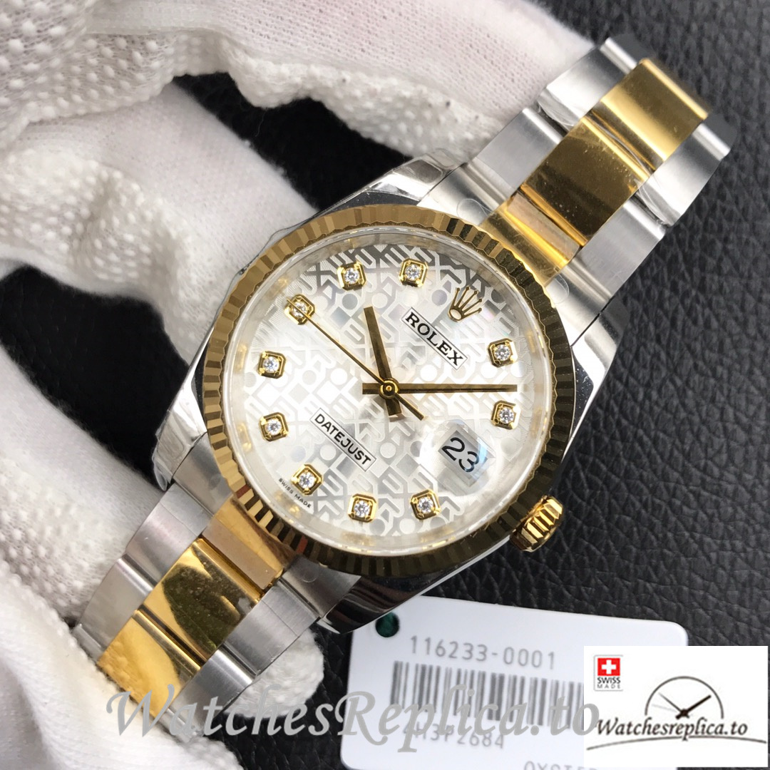 Swiss Rolex Datejust 126334 Replica Stainless steel strap 41MM - WatchesReplica.is