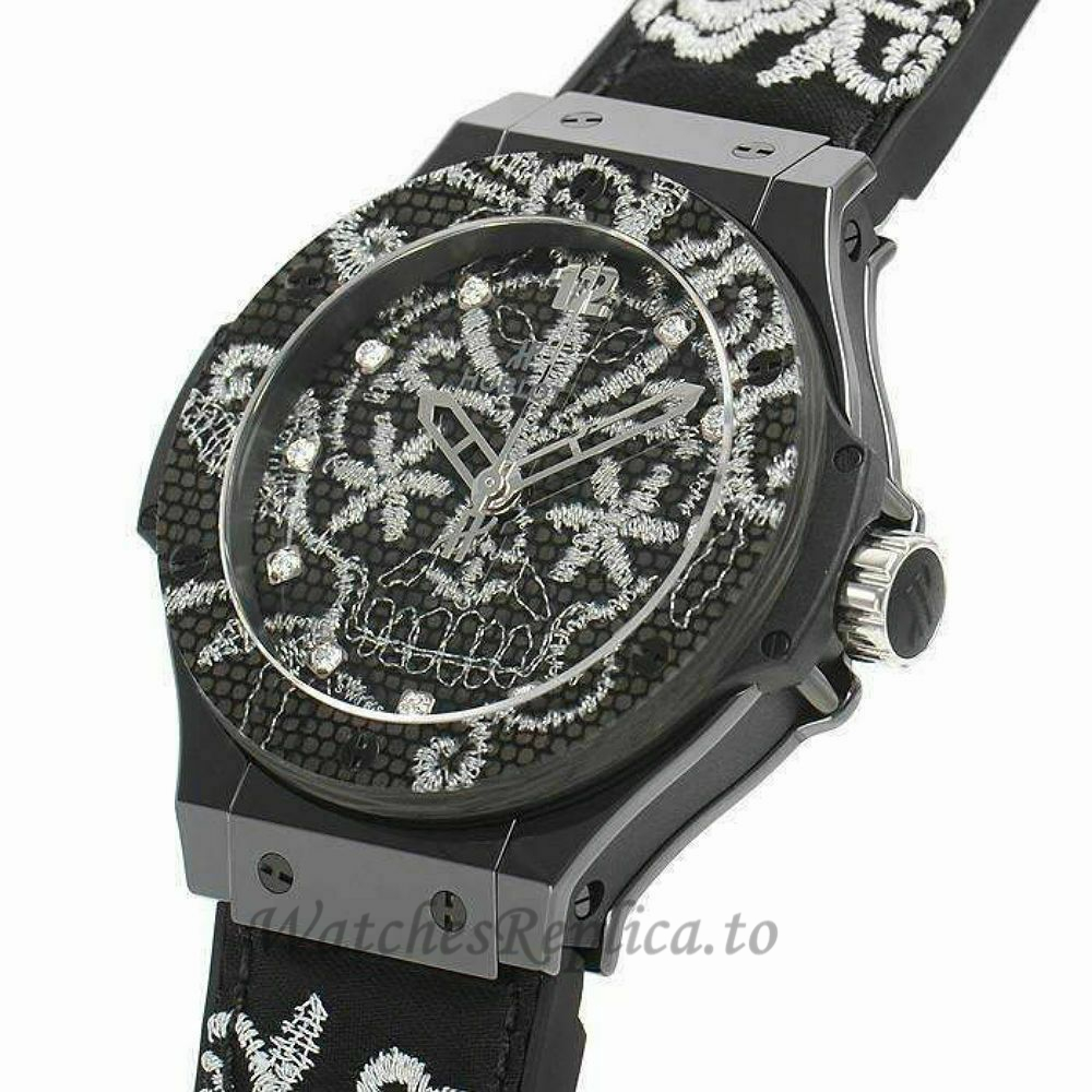 Hublot Replica Big Bang Broderie Ceramic 41MM Watch 343.CS.6570.NR - WatchesReplica.is