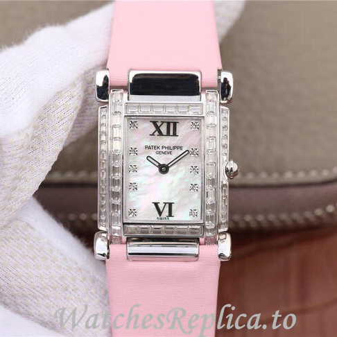 Patek Philippe Replica Twenty-4 Leather strap 30MM - WatchesReplica.is