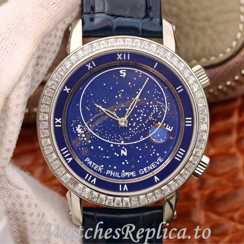 Patek Philippe Replica Complications 5102 Leather strap 43MM - WatchesReplica.is