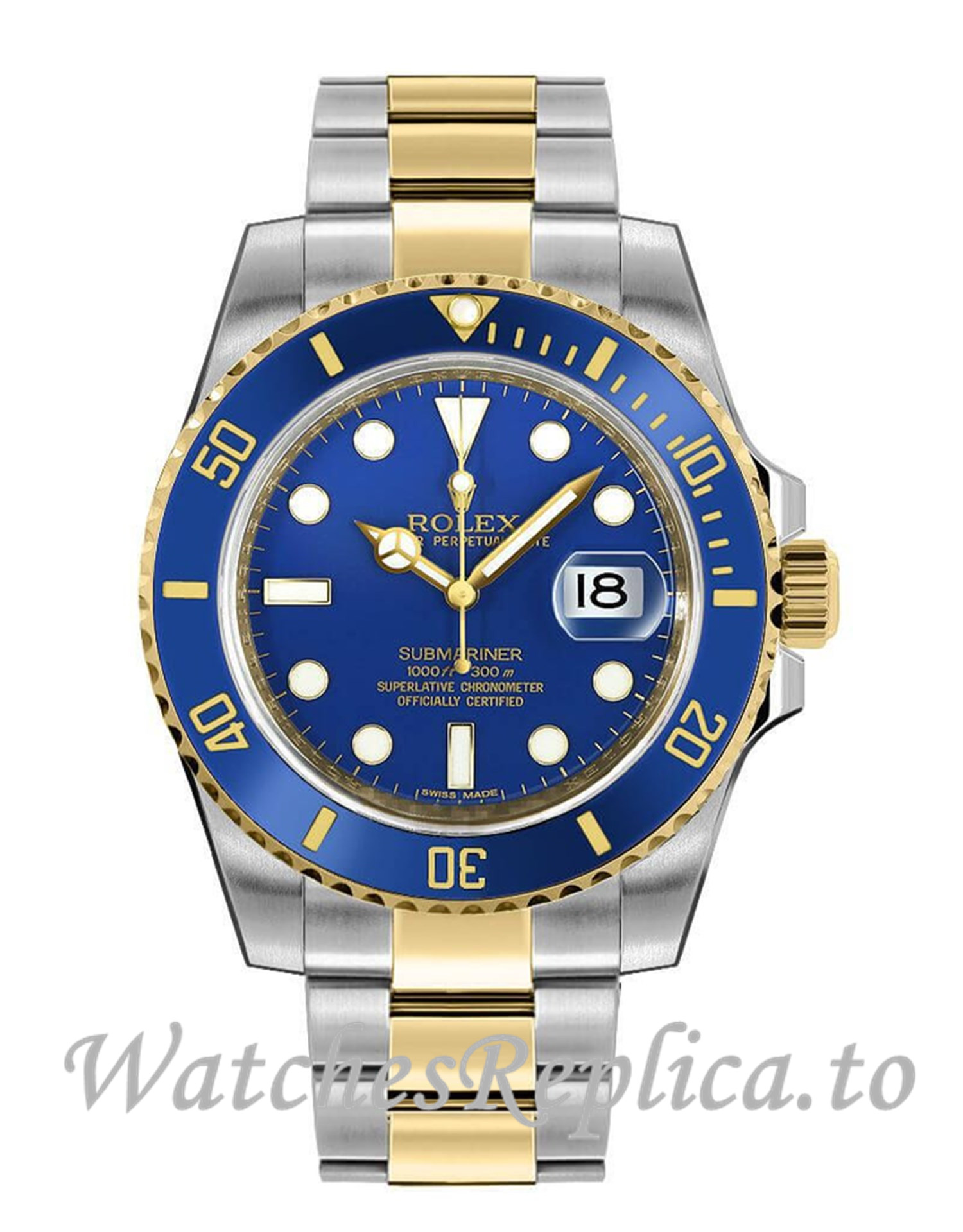 Rolex Submariner Date Replica 116613LB Men's Watch - WatchesReplica.is