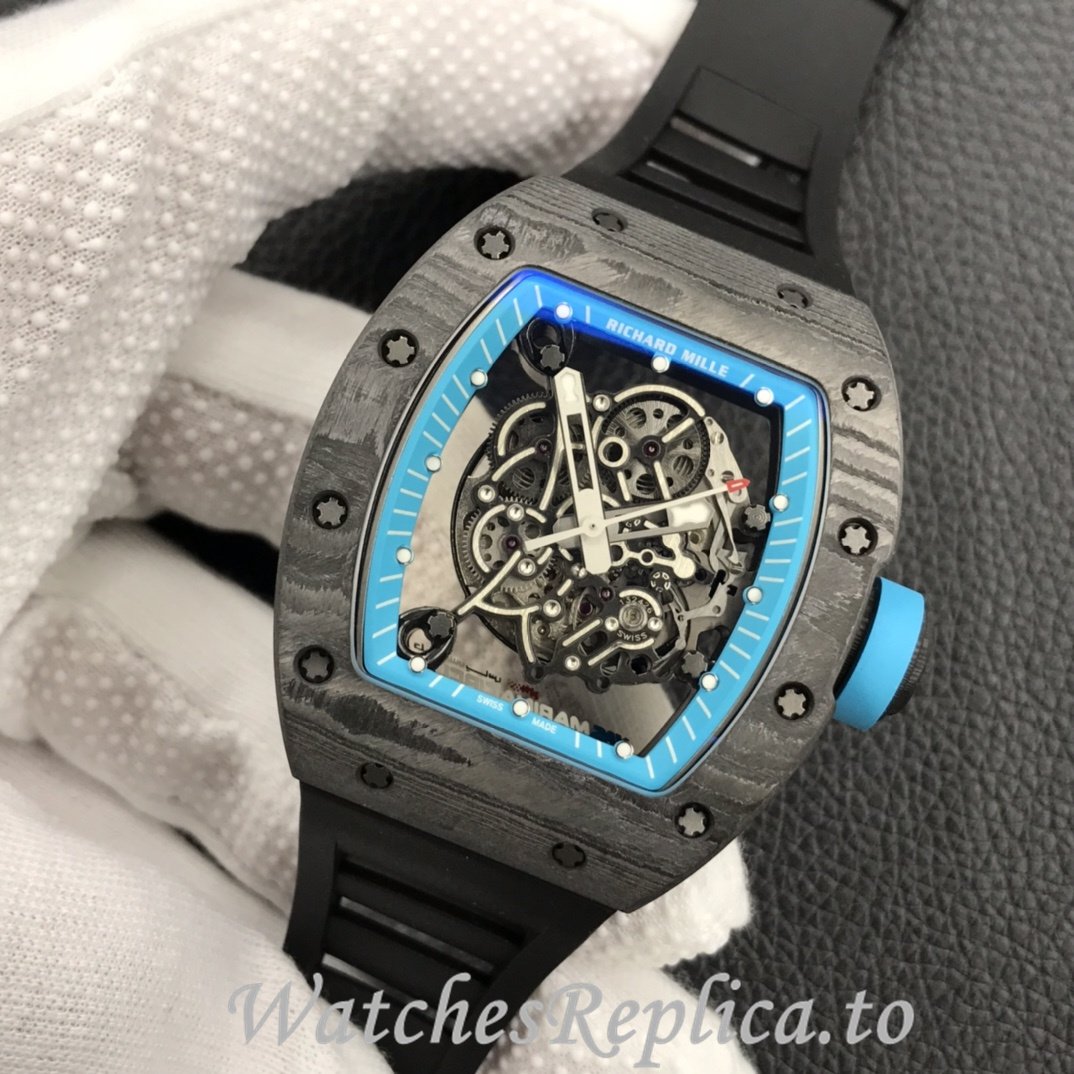 Richard Mille Replica RM055 Rubber strap 50MM - WatchesReplica.is