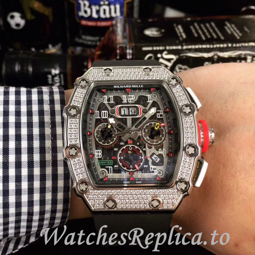 Richard Mille Replica RM11-03 Rubber strap 50MM - WatchesReplica.is