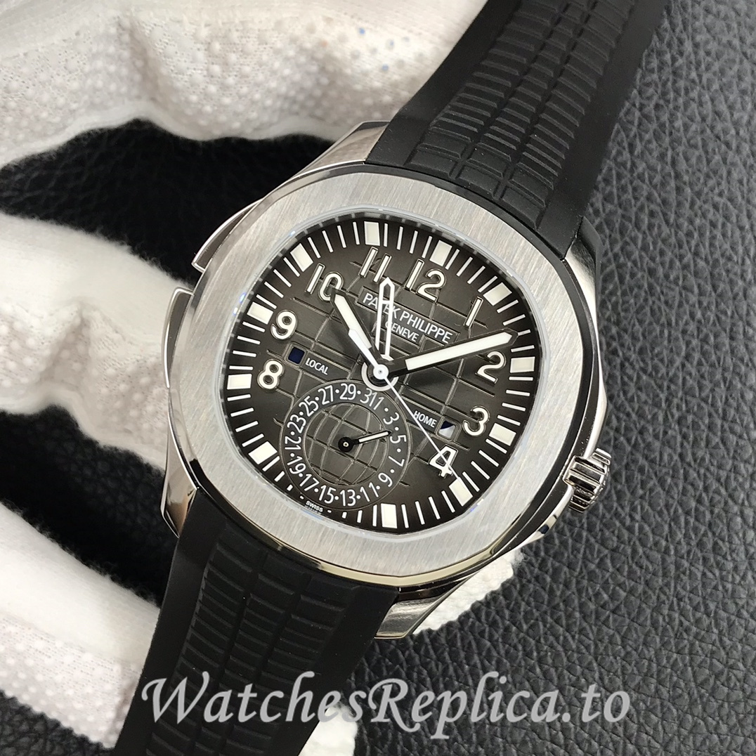 Patek Philippe Replica Aquanaut 5164A-001 Rubber strap 40.8MM - WatchesReplica.is