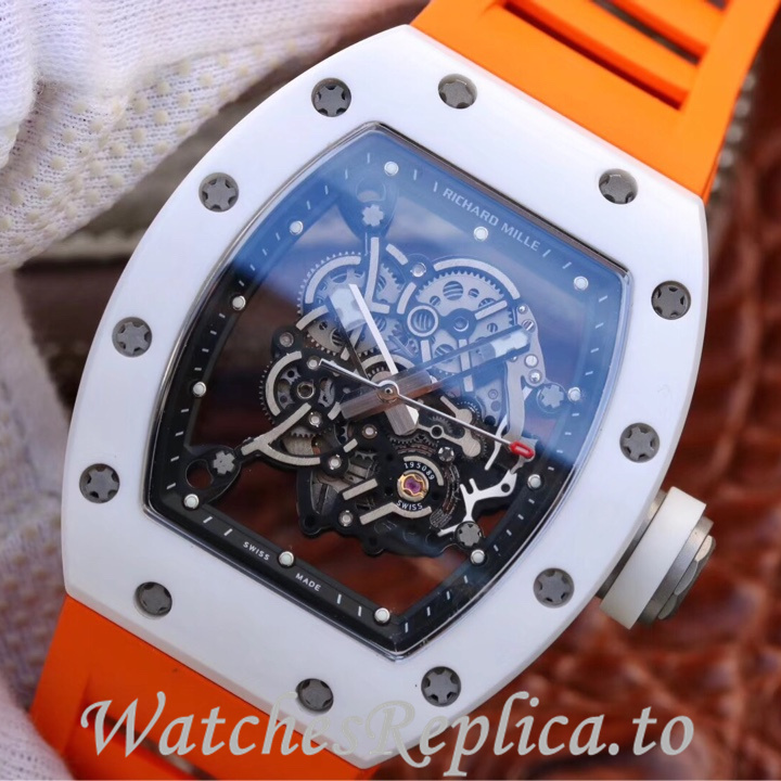 Richard Mille Replica RM055 Rubber strap 50MM - WatchesReplica.is