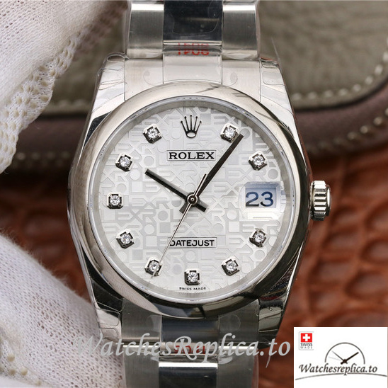 Swiss Rolex Datejust Replica 116200 Stainless steel strap 36MM - WatchesReplica.is