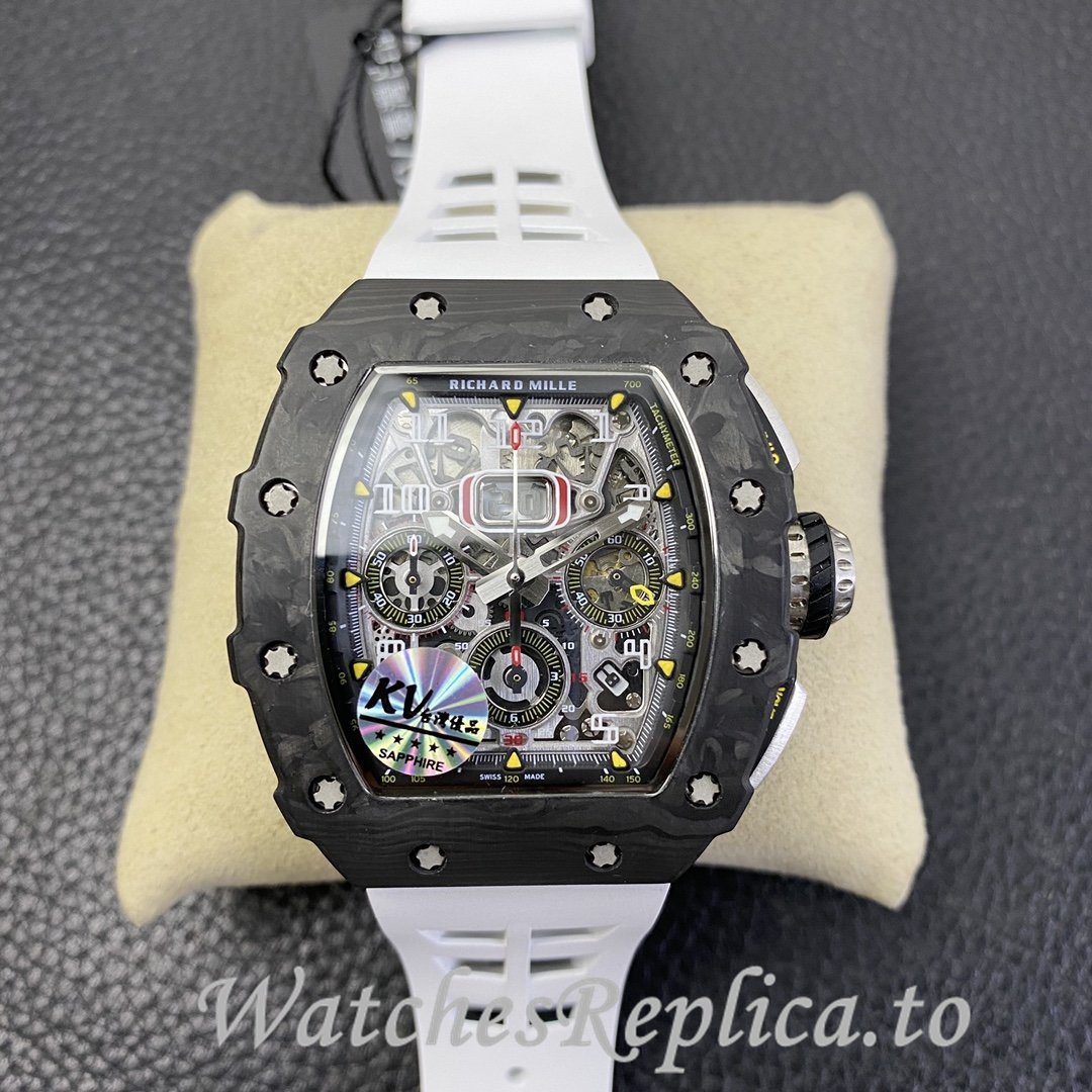 Richard Mille Replica RM-011 Rubber strap 50MM - WatchesReplica.is