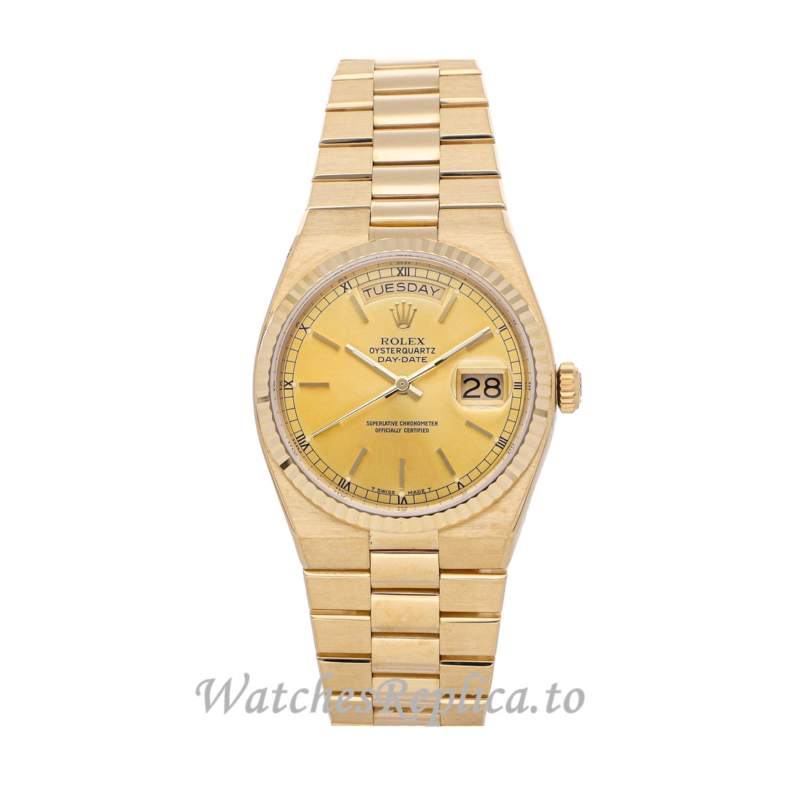 Replica Rolex Oysterquartz Day Date 19018 - WatchesReplica.is