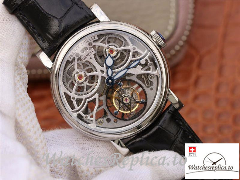 Swiss Franck Muller Giga Tourbillon Replica 7048 T G SQT BR Black Strap 43.6 MM - WatchesReplica.is