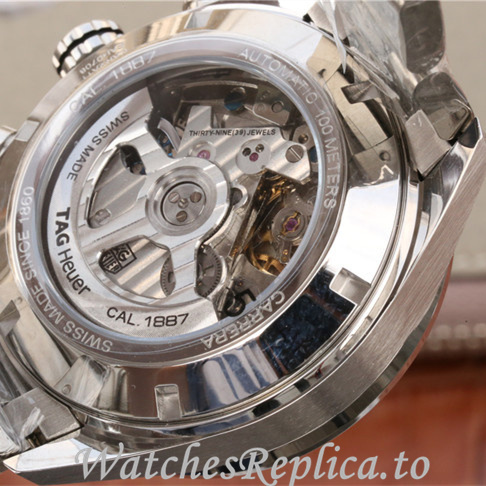Tag Heuer Replica Carrera Stainless steel strap 43MM - WatchesReplica.is