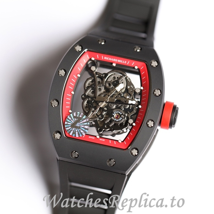 Richard Mille Replica RM055 Rubber strap 50MM - WatchesReplica.is