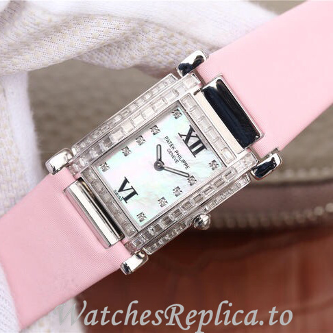 Patek Philippe Replica Twenty-4 Leather strap 30MM - WatchesReplica.is