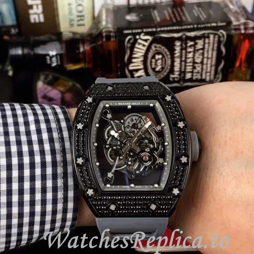 Richard Mille Replica RM055 Rubber strap 50MM - WatchesReplica.is
