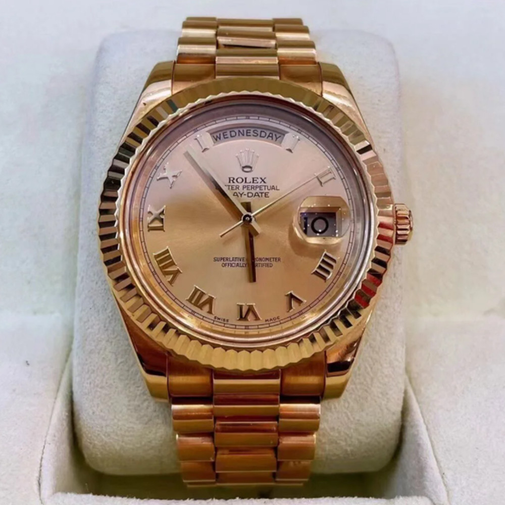Rolex Day Date II Gold Dial 218238 - WatchesReplica.is