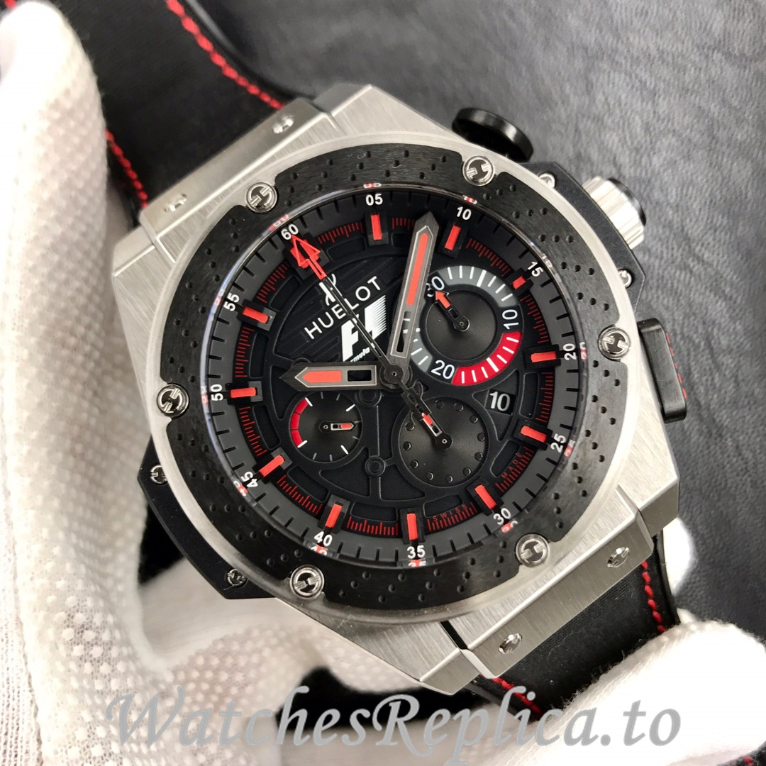 Hublot Replica King Power F1 Rubber strap 45MM - WatchesReplica.is